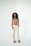 Cream Unisex Pants